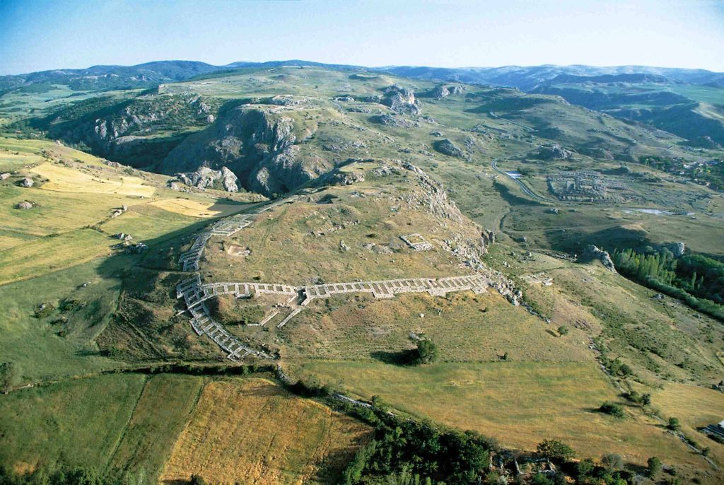 Luftbild von Hattuscha
